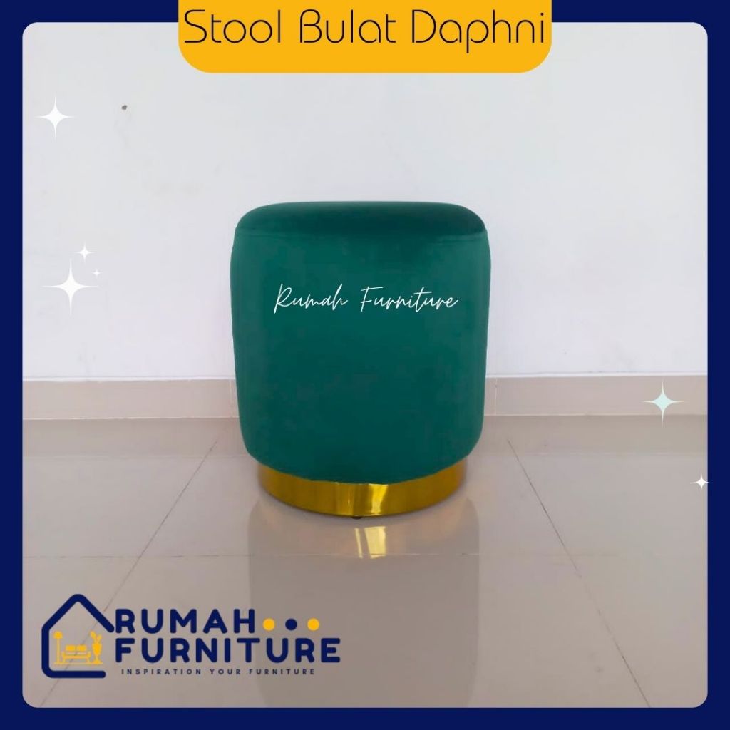 Stool Kaki Besi Bulat/ Stool besi/ Stool Minimalis/Stool aesthetic