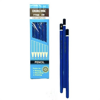 

[1 Kotak] Pensil Kayu 2B ChungHwa 7788 / Pencil / Pensil Ujian 2B ChungHwa 7788
