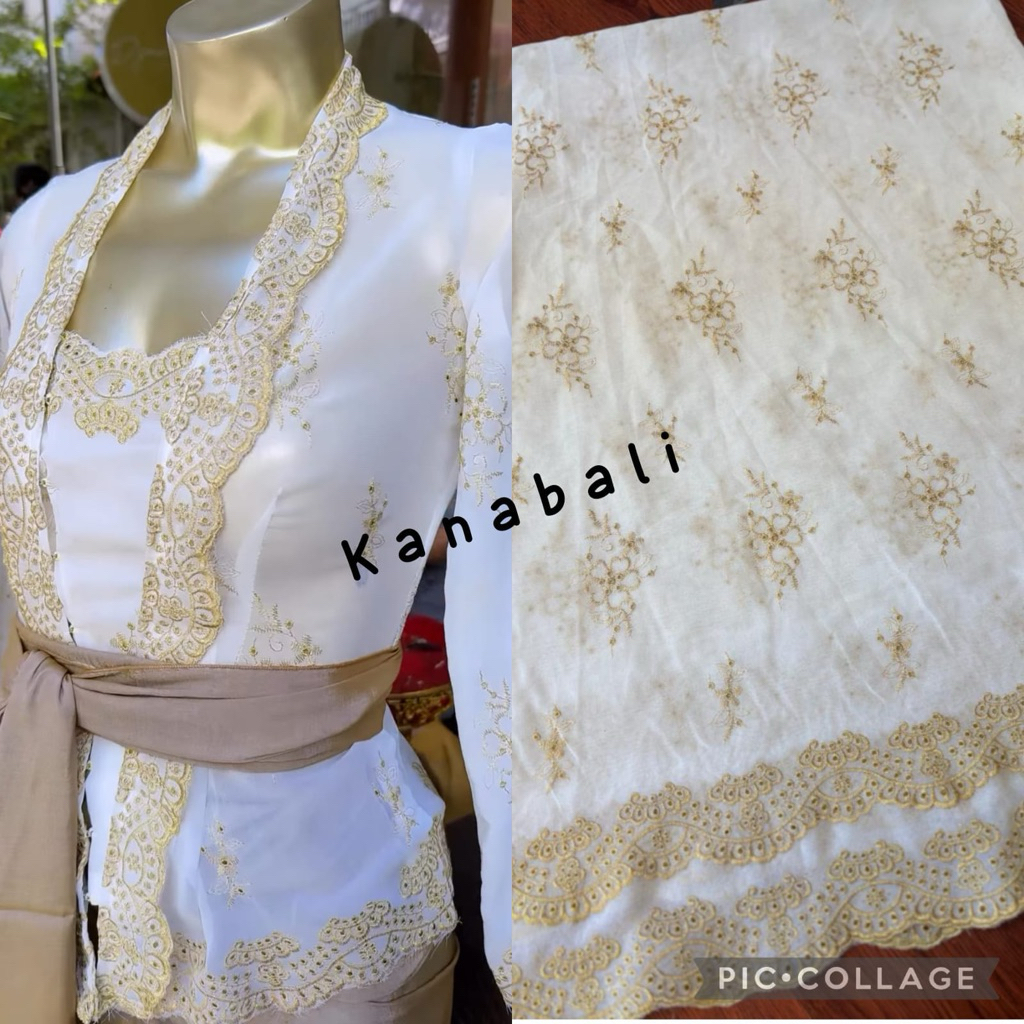 Kain kebaya embrodery || kain bali || kain kebaya sifon  || kebaya bali || kanabali