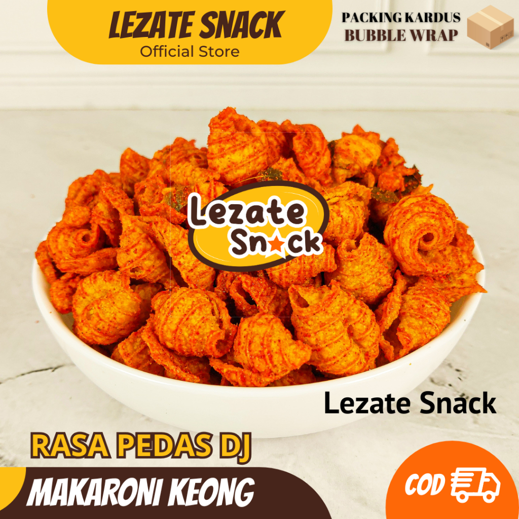 

Makaroni Bantet Pedas Daun Jeruk Murah 1kg Bentuk Keong Renyah Murah / Macaroni Pedas Daun Jeruk Kiloan / Makaroni Bantat WAP SHOP