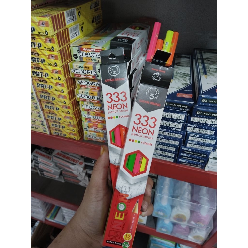 

(12PCS) PENSIL SAFARI NEON 933