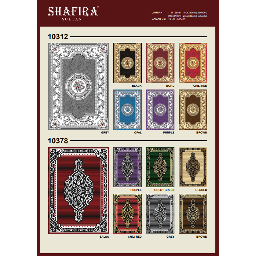 ALKAUTSAR Karpet Permadani Shafira Ukuran 230X310 cm