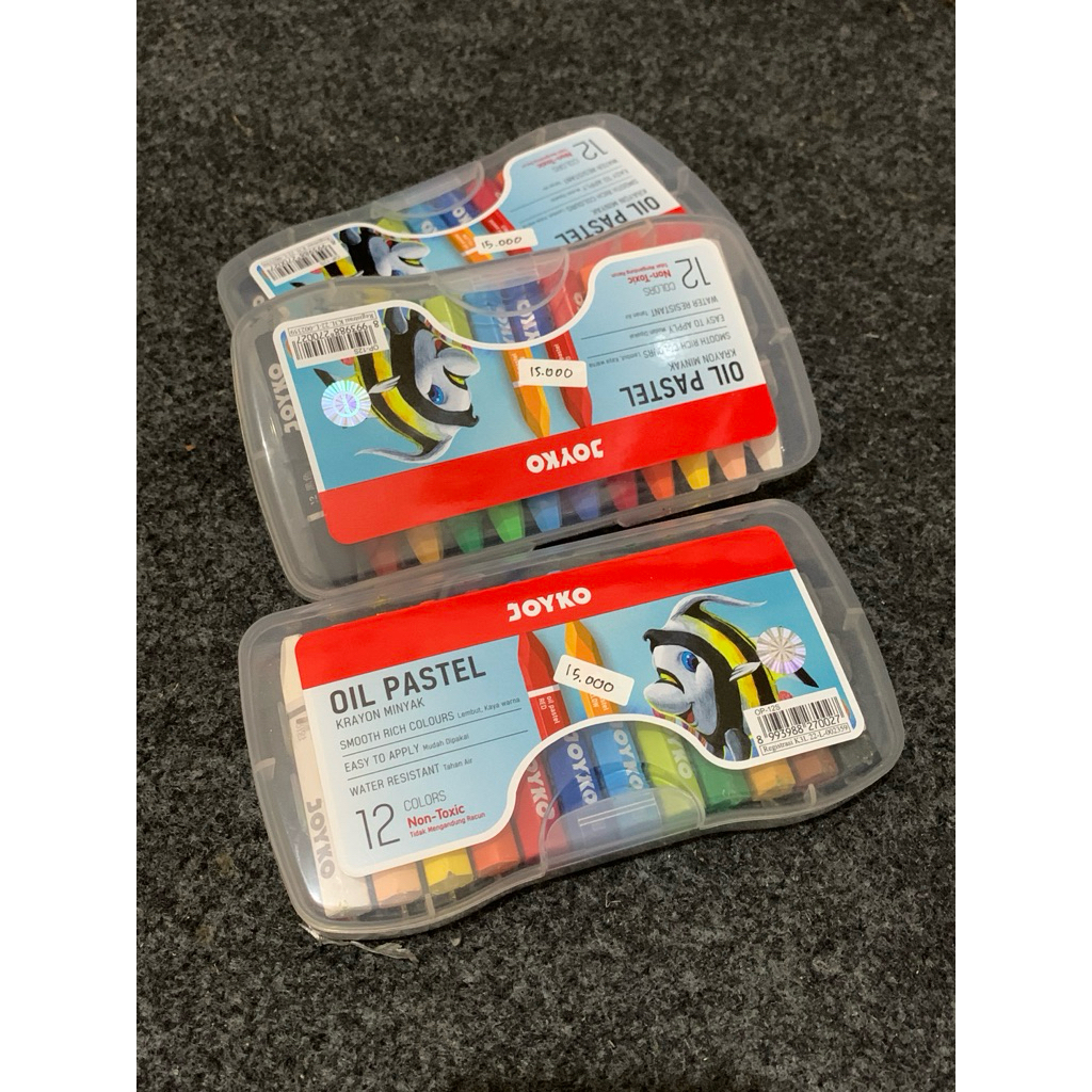 

Joyko Oil Pastel Crayon 12 Warna – Krayon Warna Joyko