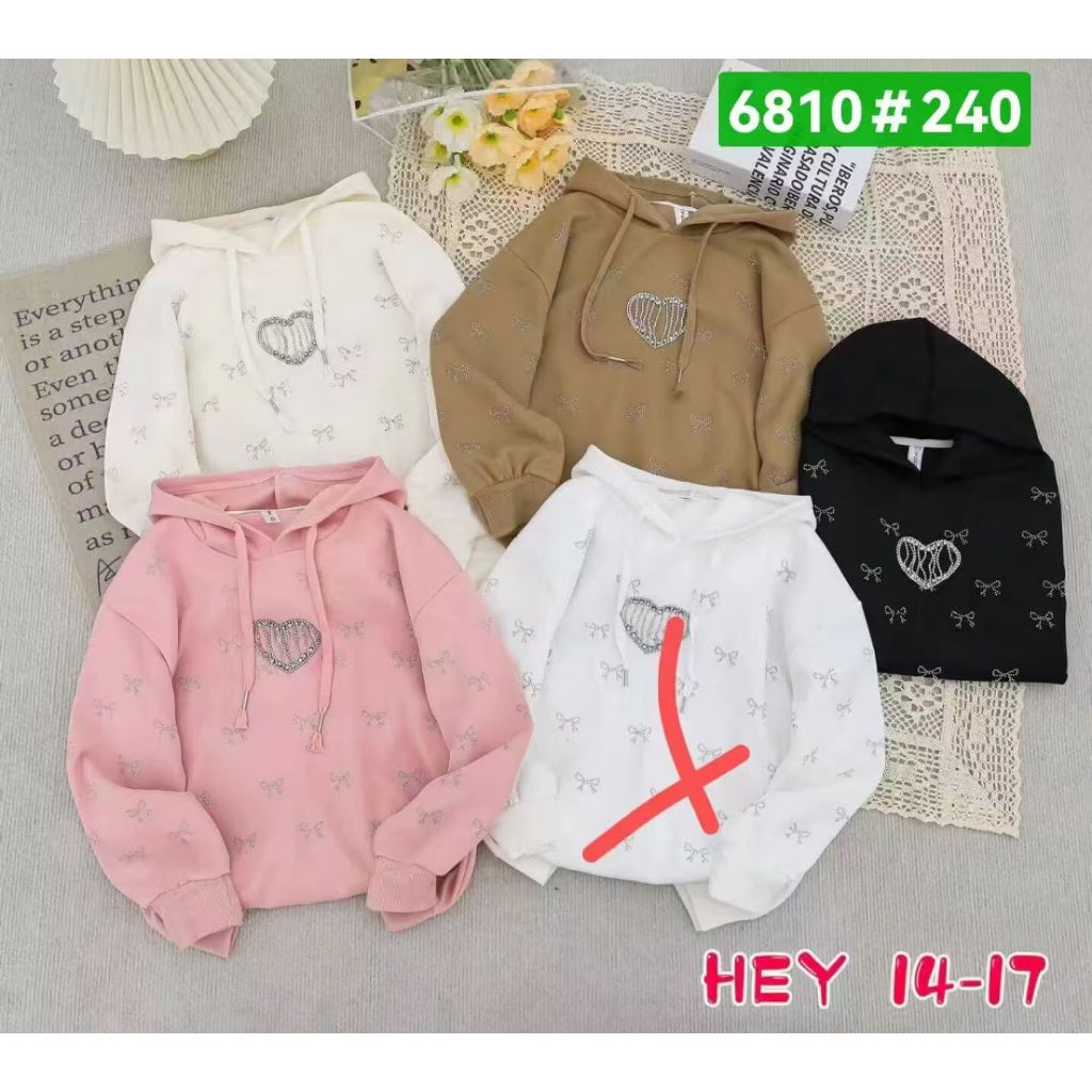 Sweater Hoodie Kupluk Anak Perempuan/Grosir Baju Anak Import