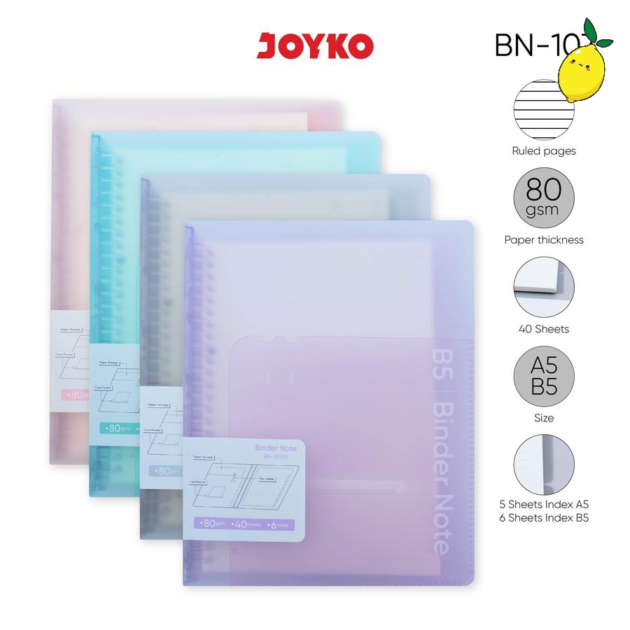 

Binder Note Joyko BN-107 A5 B5 / Buku Binder Notebook