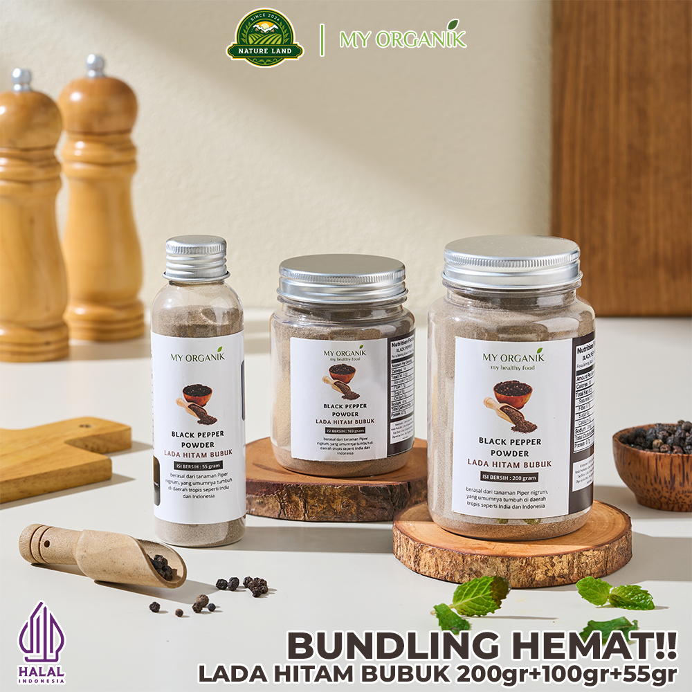 

My Organik Lada Hitam Bubuk Botol Black Pepper Powder Premium Quality Merica Bubuk Bumbu Dapur