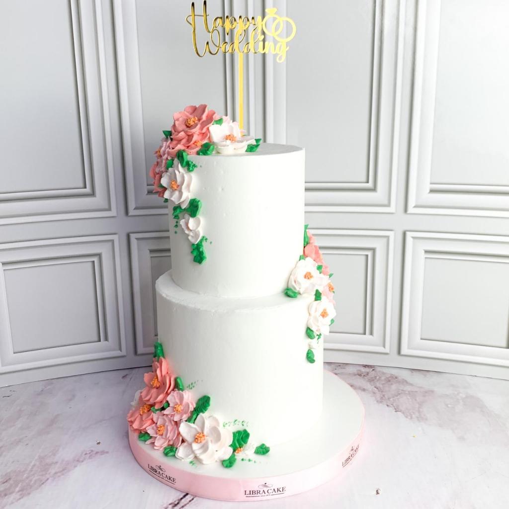 

Kue Ulang Tahun/Birthday Cake/Kue Ultah tema Flower Wedding/Wedding Flower Cake/Kue Birthday Jakarta