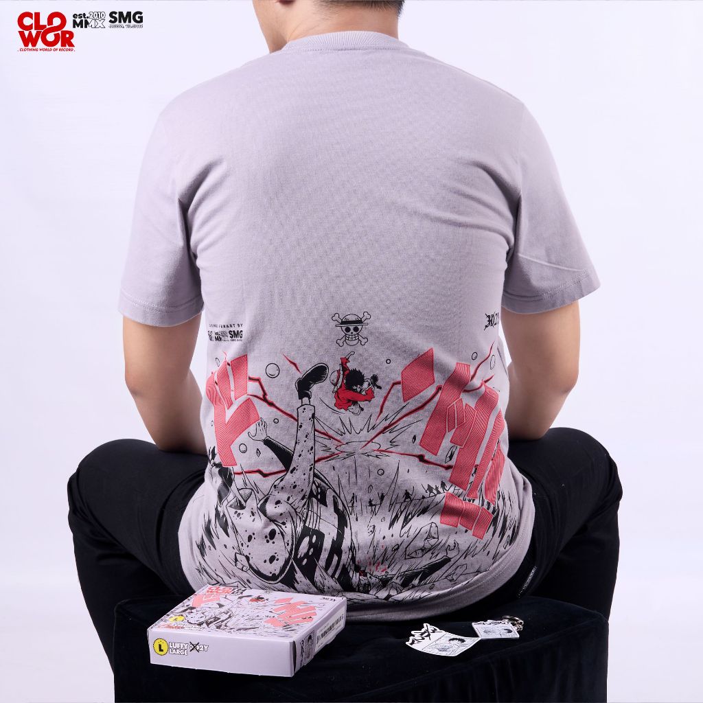 CLOWOR Luffy 3D2Y Strawhat Pirates Monkey D Luffy Marine Ford One Piece Anime Kaos T-shirt