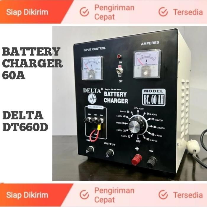 Battery Charger 60A Delta DT-660D / BC60A 12V/24V/36V/48V Bisa Charger Banyak Sekaligus
