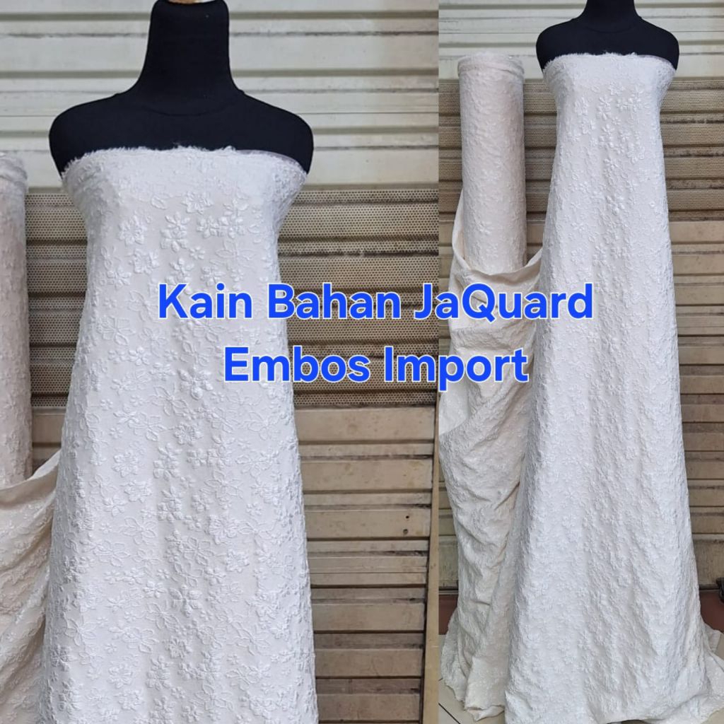 Kain bahan jaguard embos / kain jaguard embos fukuro premium / jaguard embos iport