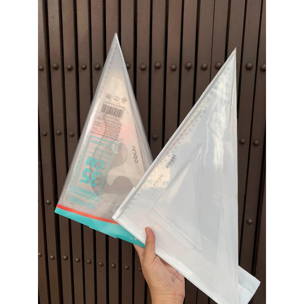 

penggaris segitiga teknik arsitek set no 12 (23/33cm) merek COKAI ( ACCURATE COKAI) presisi seperti ziegel merek terkenal di china