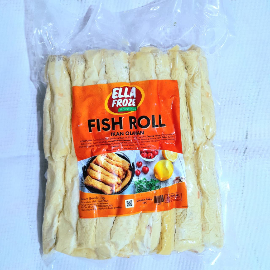 

ELLAFROZE Fish Roll 1KG - Kualitas Baik