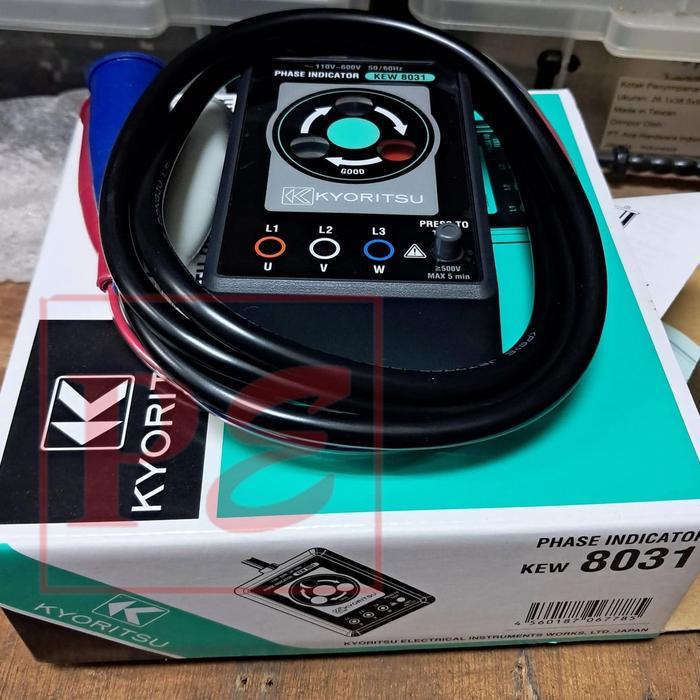 Kyoritsu 8031 KEW 3 Phase Indicator Sequence Rotation Open Phase Checker Alat Ukur