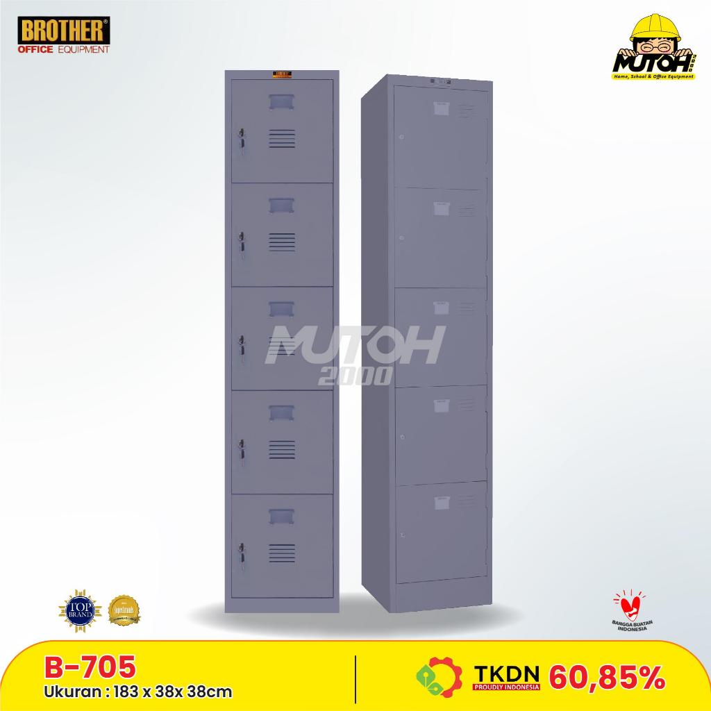 Loker 5 pintu lemari locker Brother B 705 - Bersertifikat TKDN