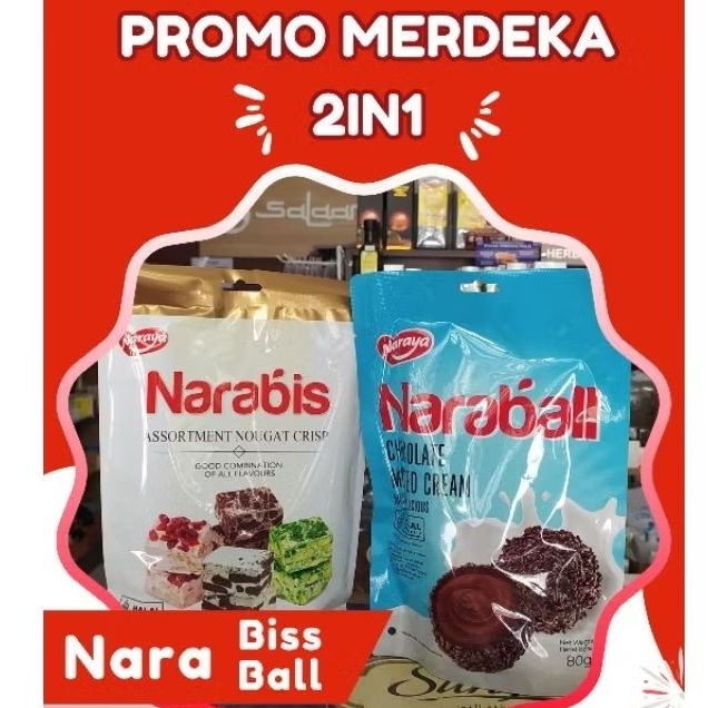 

Promo Budling Kemerdekaan - Promo 2in1 - Narabis Nougat - Naraball