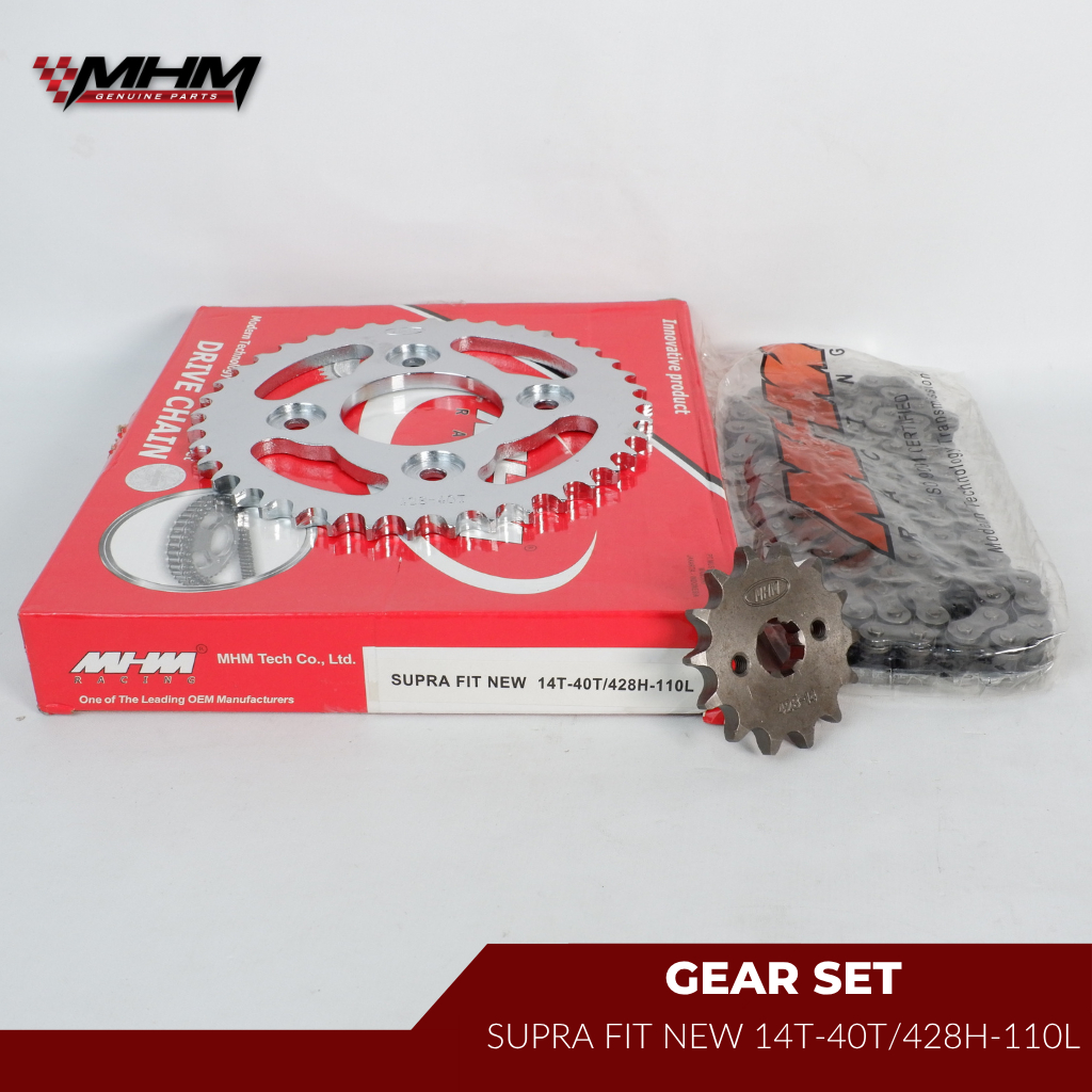 MHM Gir Set Supra Fit New 40T | Gir Paket 14T 40T 428 H 110 | Oem Quality
