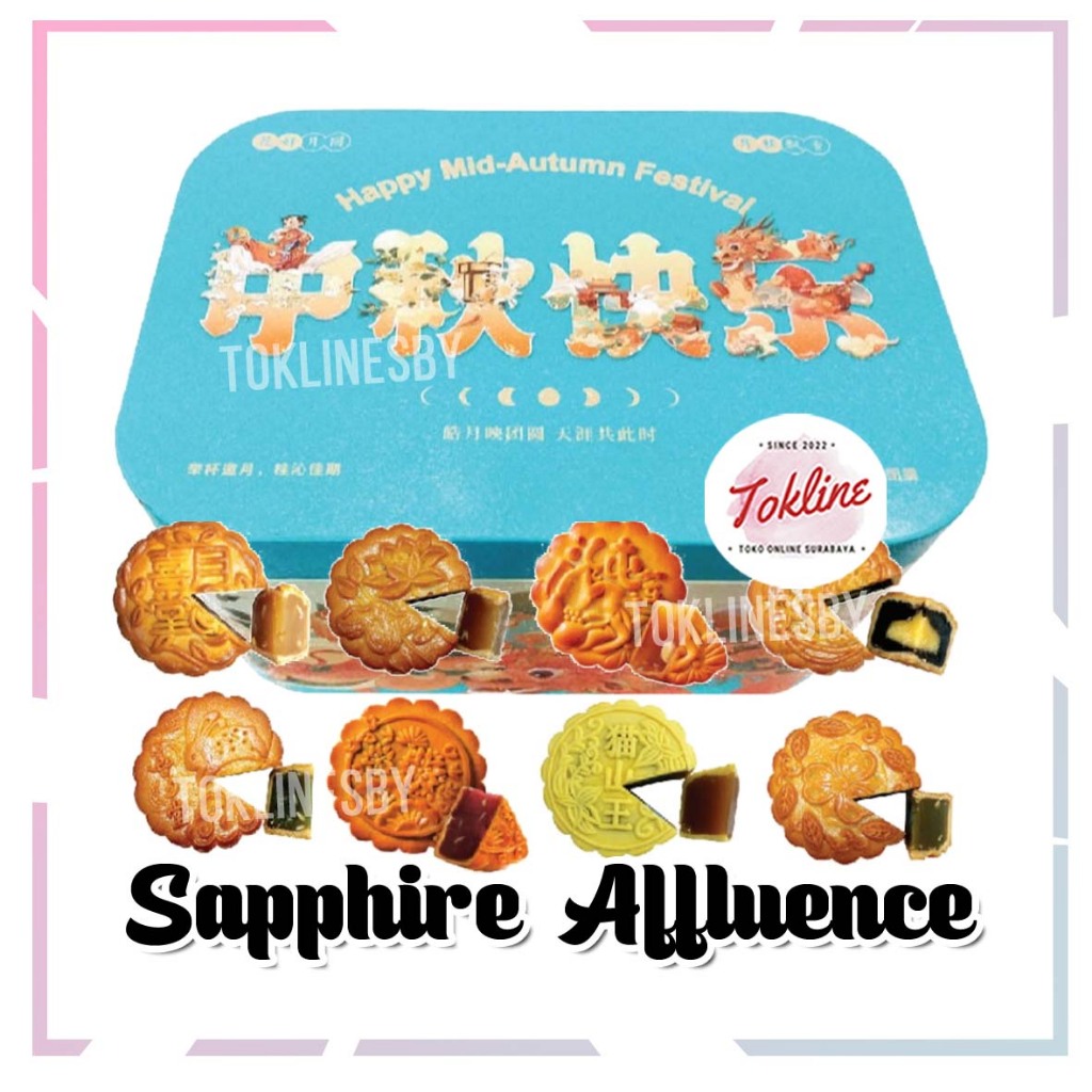 

CASAHANA CASA HANA MOONCAKE MOON CAKE KUE BULAN SAPPHIRE AFFLUENCE 8pcs x170gr