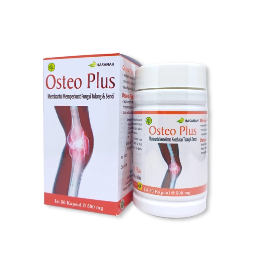 Osteo Plus Hasanah Isi 50 Kapsul Suplemen dan Vitamin Untuk Tulang dan Sendi / Vitamin Untuk Tulang 