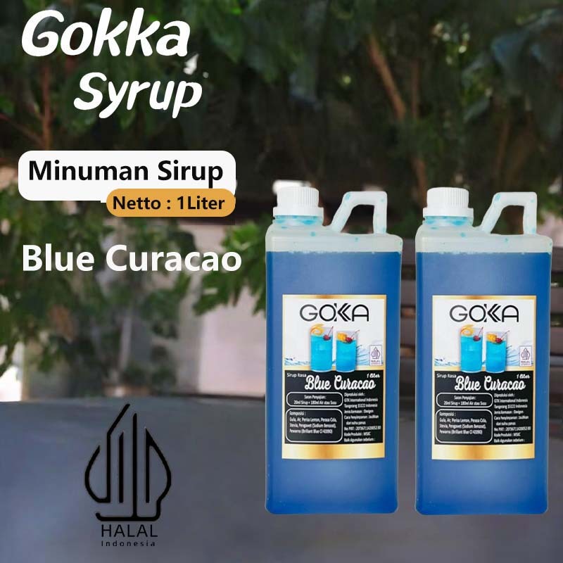 

GOKKA Sirup Minuman Rasa Blue Curacao 1L Syrup / Blue Curacao Juice