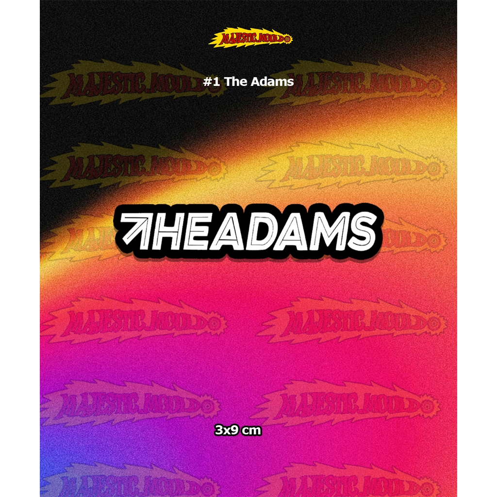 

#1 The Adams – Stiker Band Vinyl Glossy | Tahan Air & Luntur (Laptop/Helm/Tumbler/dan media lainnya)