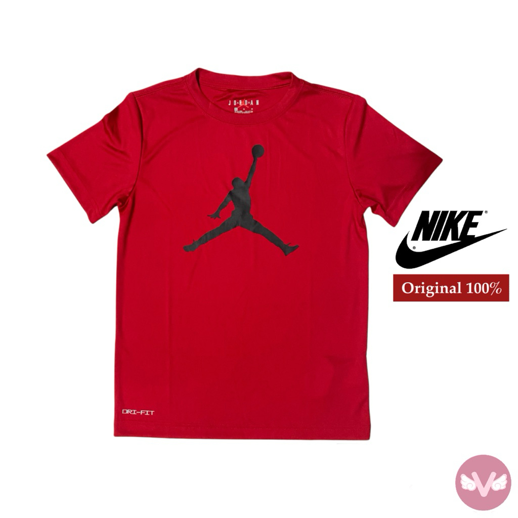 NIKE Tshirt Tee Sport Baju Olahraga Baju Sport Big Kids Tshirt Anak Remaja Merah Baju Sport Big Kids