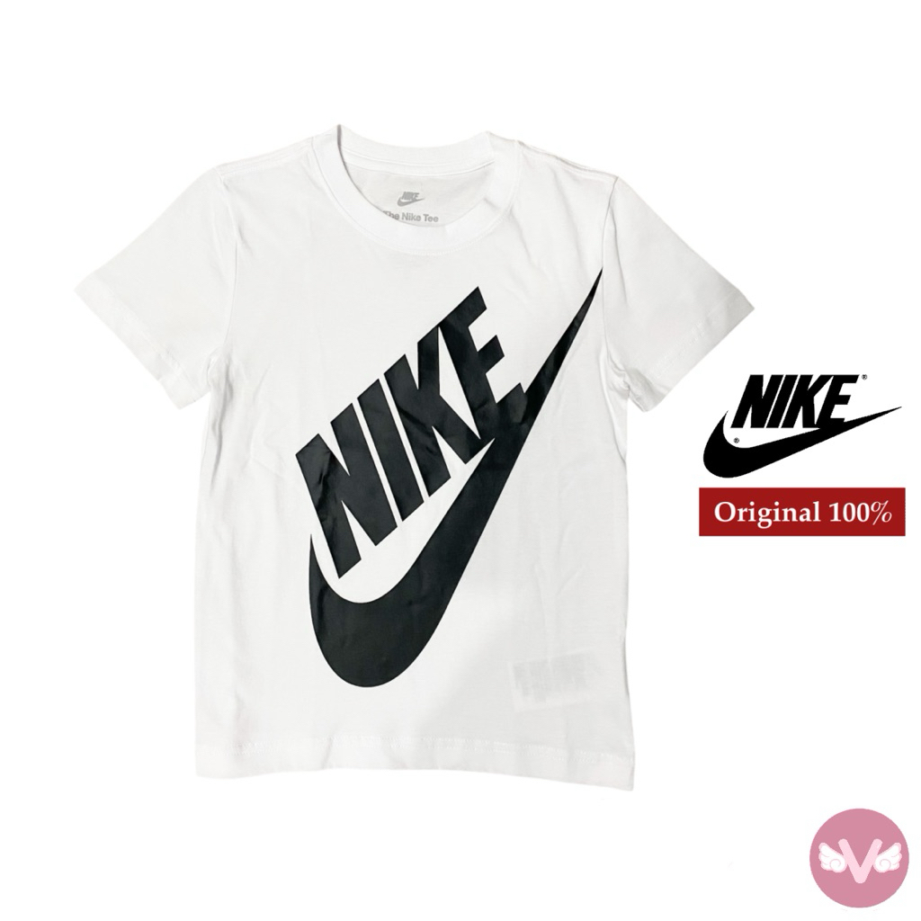 NIKE Tshirt Kaos Katun Baju Baju Sport Kids Tshirt Anak Hitam / Putih Baju Sport Kids NIKE Original 