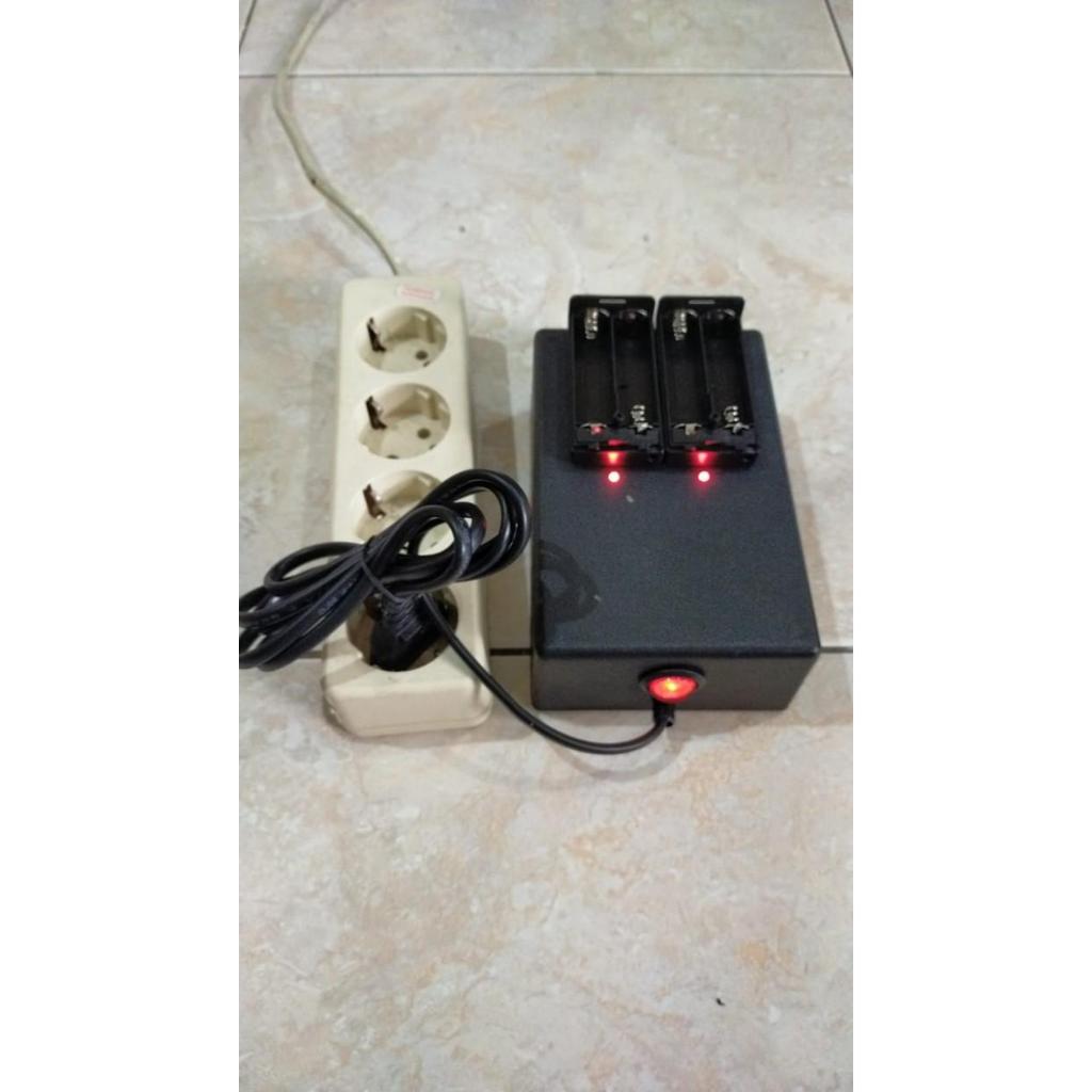 Charger Bom Batre Tamiya 2 slot Baterai AA 10 menit 10menit penuh Tamiya Balap