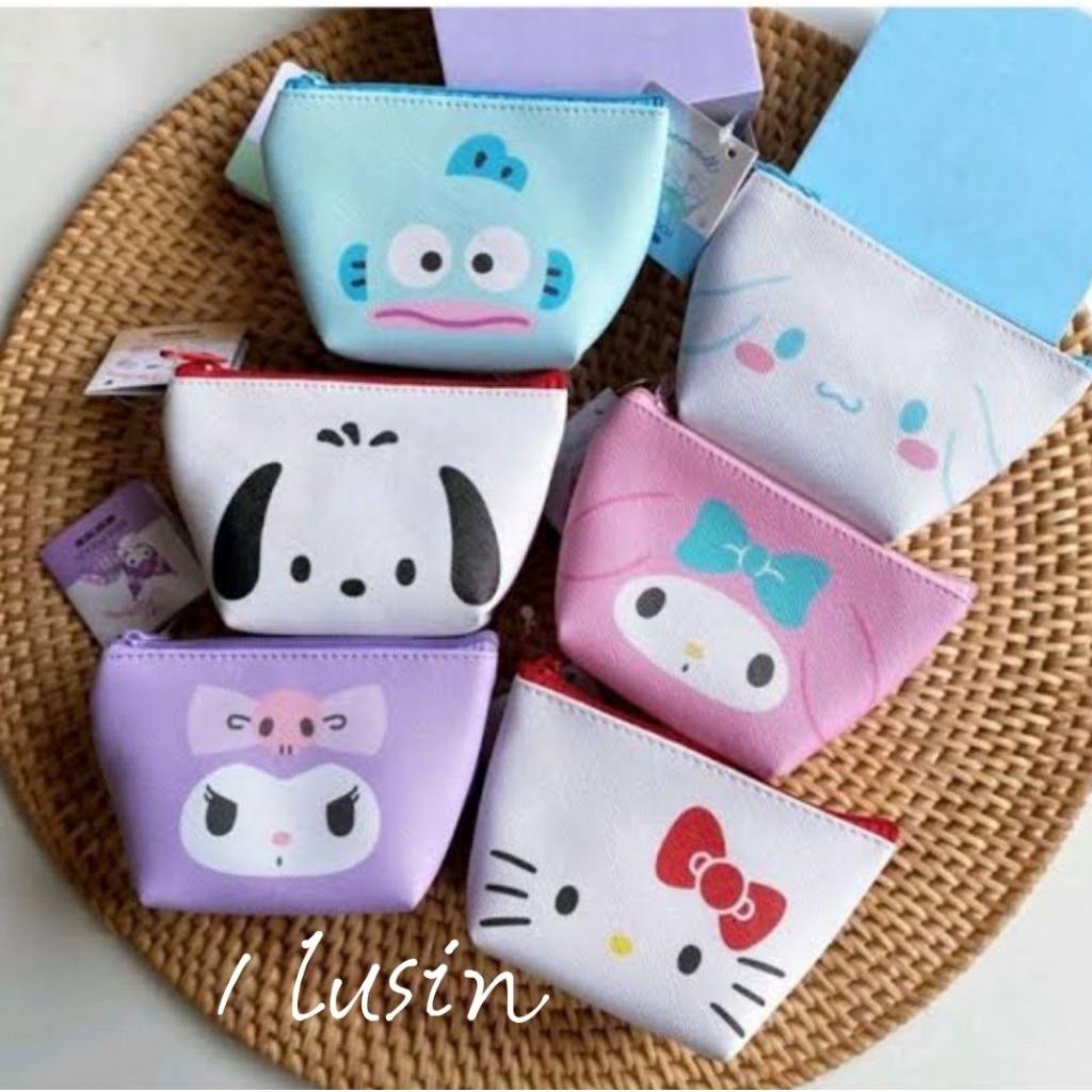 

Pouch koin daiso motif santrio isi 12 pc
