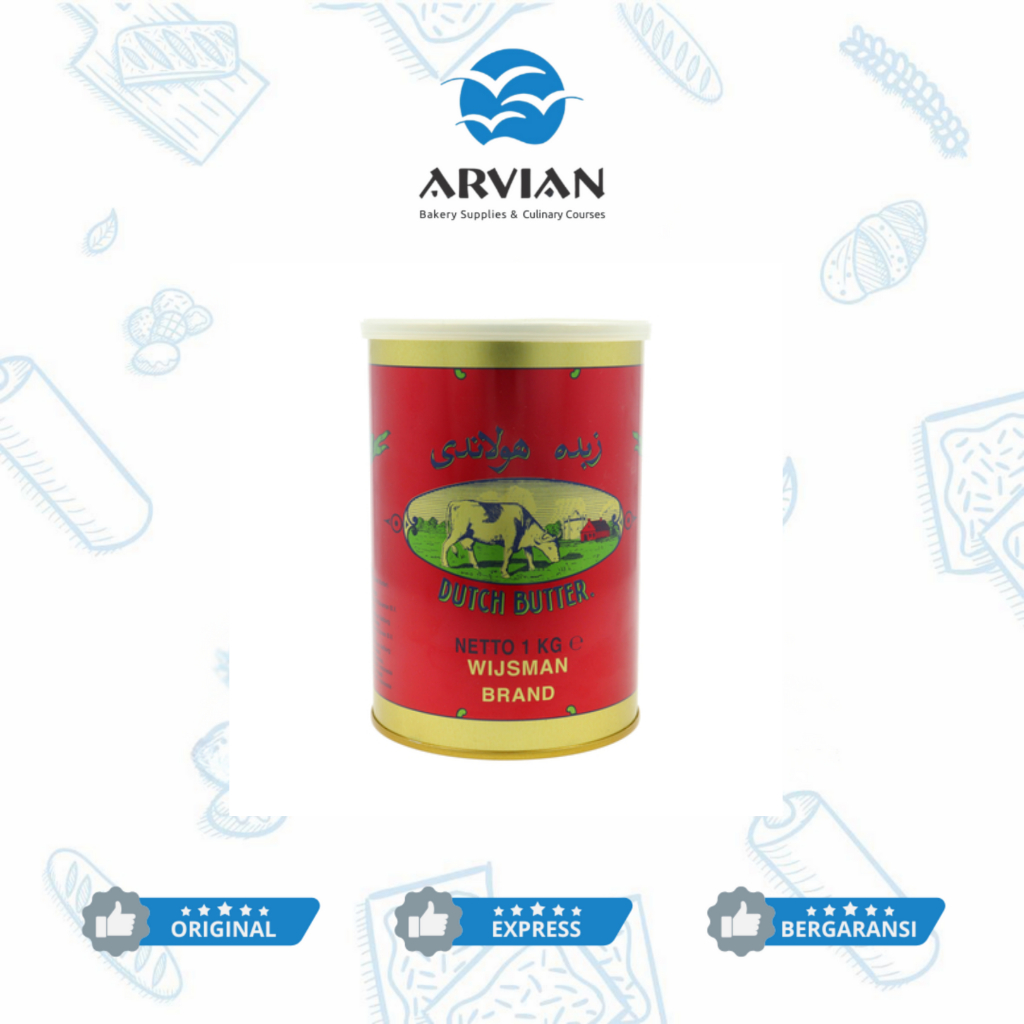 

Wijsman / Wysman / Wisman Butter Mentega Premium Roombutter 1 Kg [Instant Surabaya] - Arvian