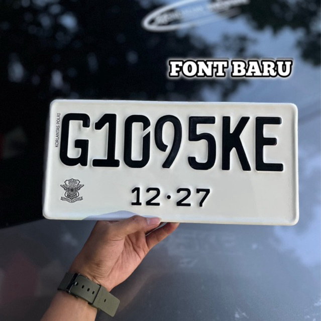 Plat Nomor Mobil JDM Font lama & Baru Terlaris
