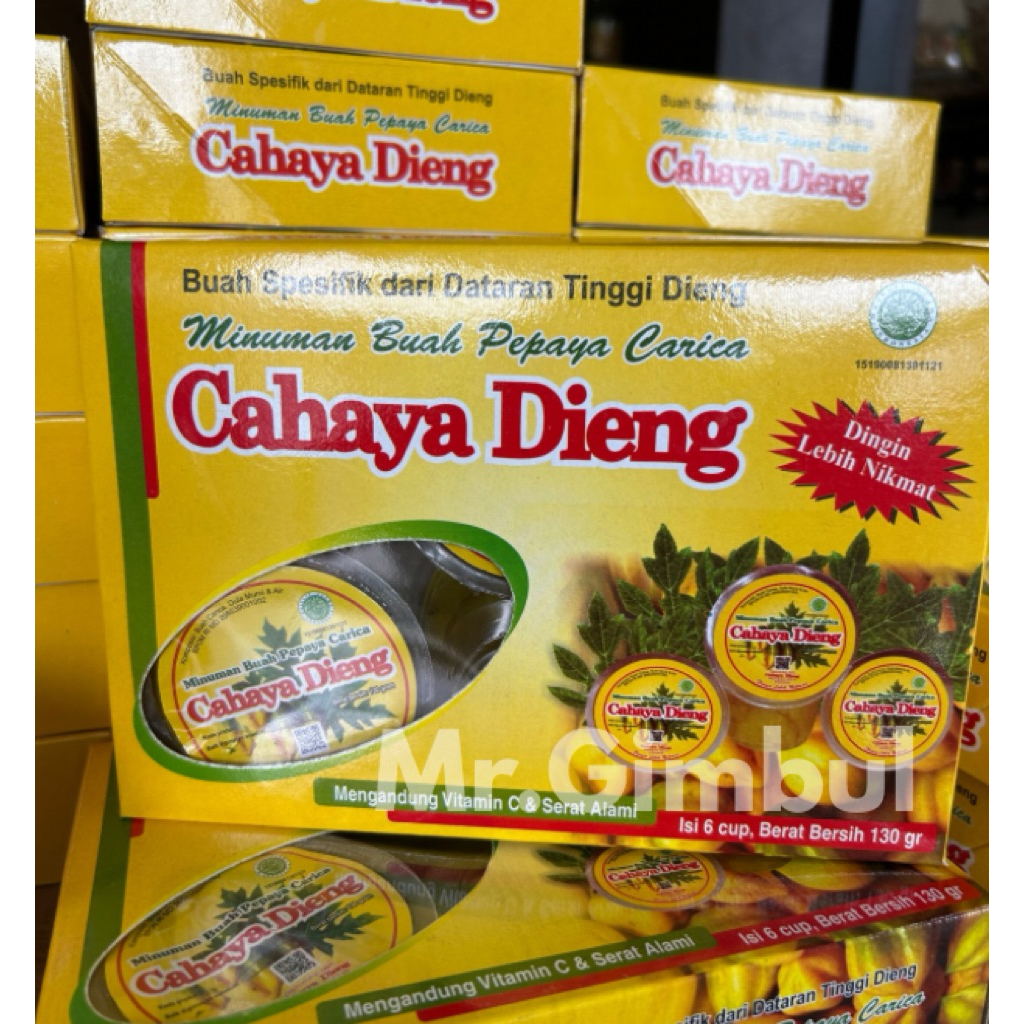 

CARICA DIENG - Kemasan Kardus - Kemasan Plastik isi 10 segar alami