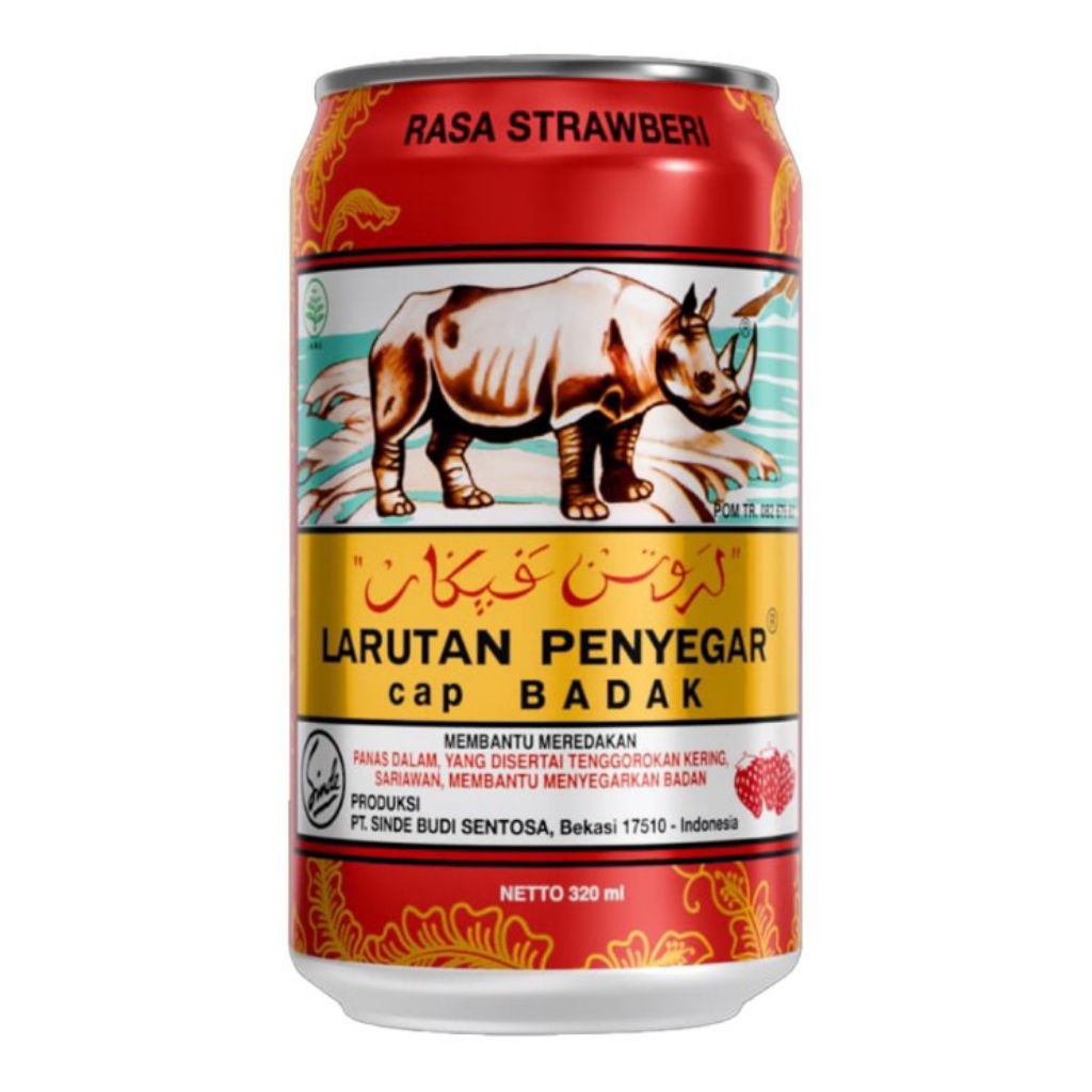 

Sinde Larutan Penyegar Cap Badak Strawberry 320ml