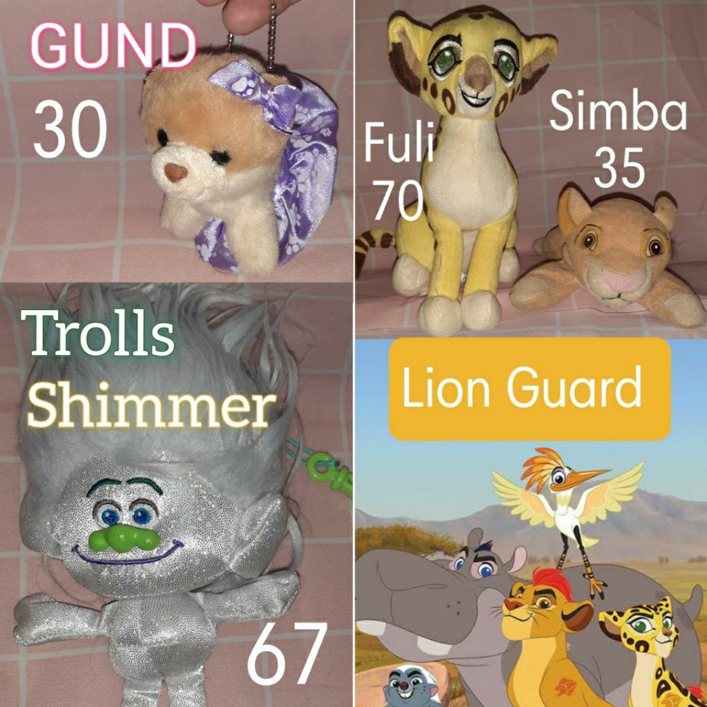 CLEARANCE SALE PL Boneka lion king guard lions mufasa fuli kion simba scar rafiki pumba simon trolls