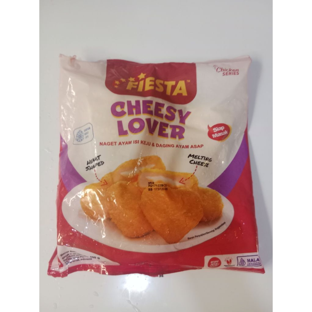 

Fiesta cheesy lover 400gr | Nugget ayam isi keju
