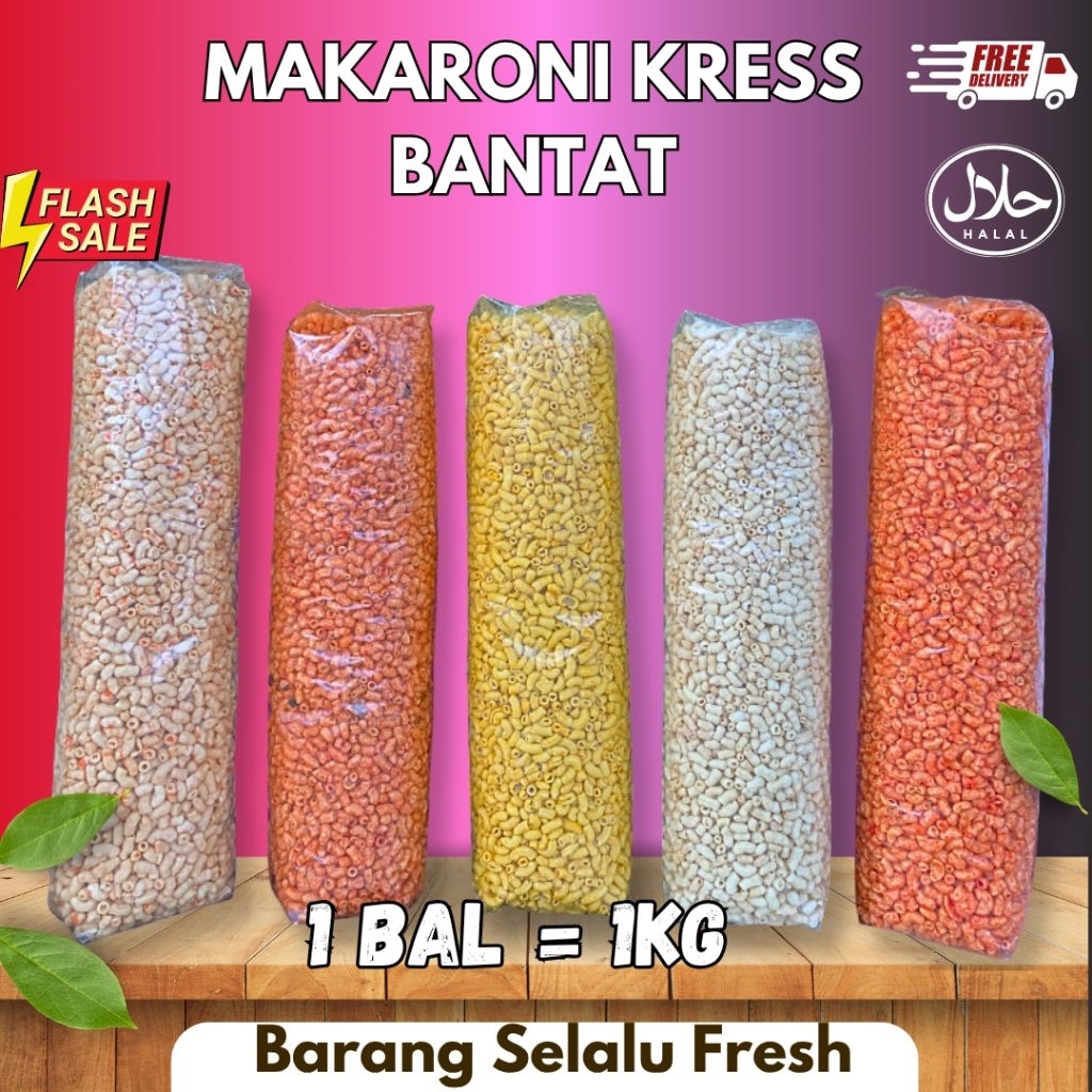 

MAKARONI KRESS BANTAT /MAKARONI BANTAT 5 VARIAN RASA/MAKARONI KRESS SOLO