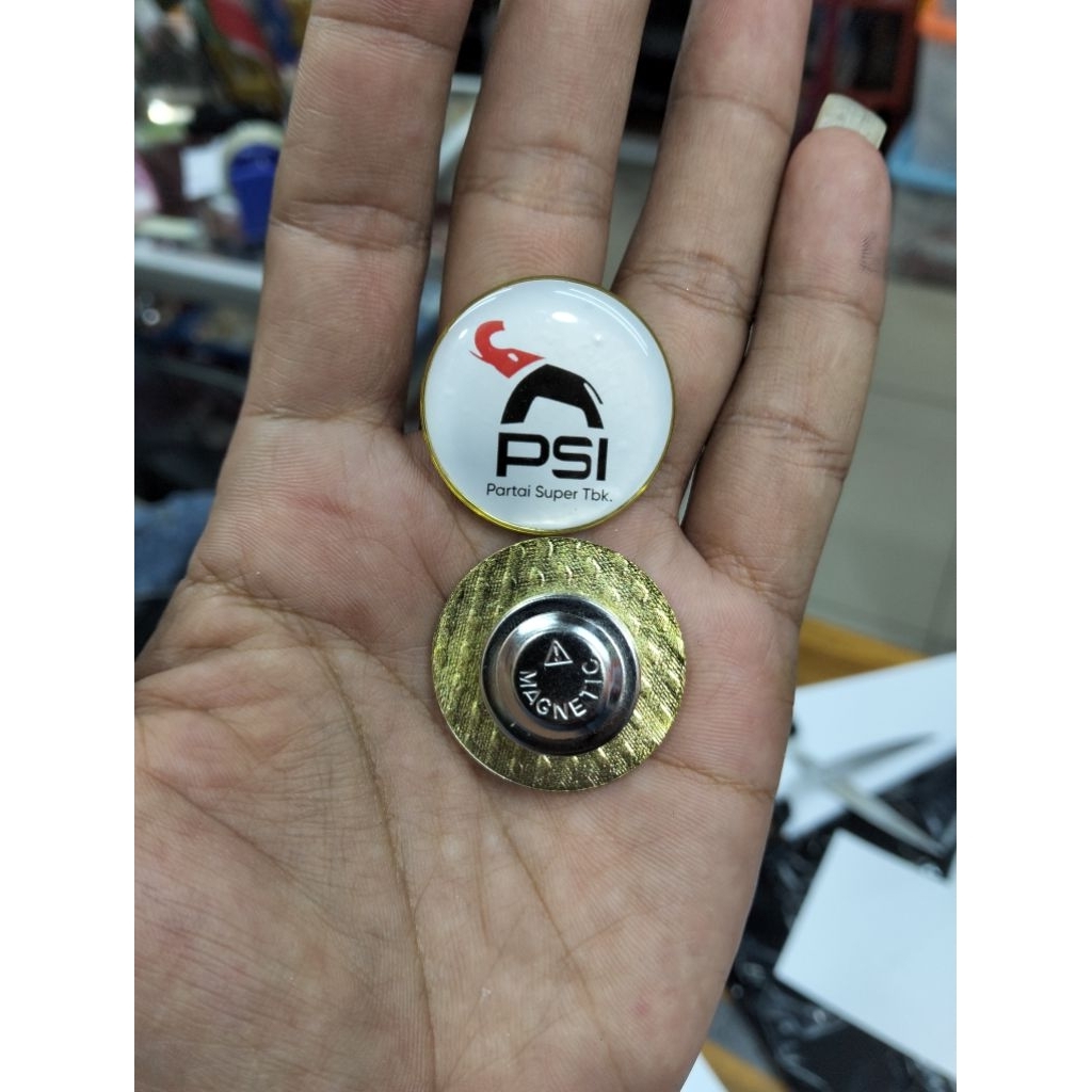 pin PSI logo terbaru 3cm