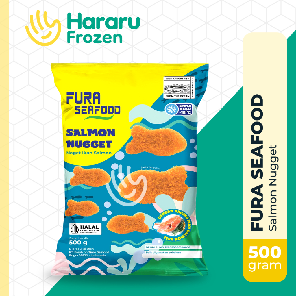 

Fura Seafood Salmon Nugget | Naget Ikan Salmon 500 gram