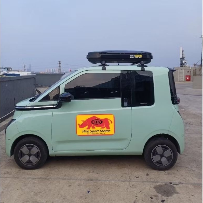 paket roof box hirorack super slim + cross bar otorack wuling air ev