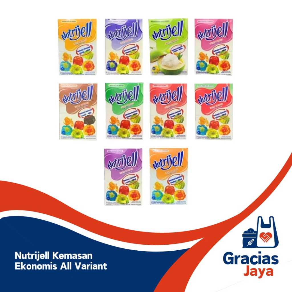 

Nutrijell Jelly Aneka Rasa kemasan ekonomis 1 boks isi 12 pcs