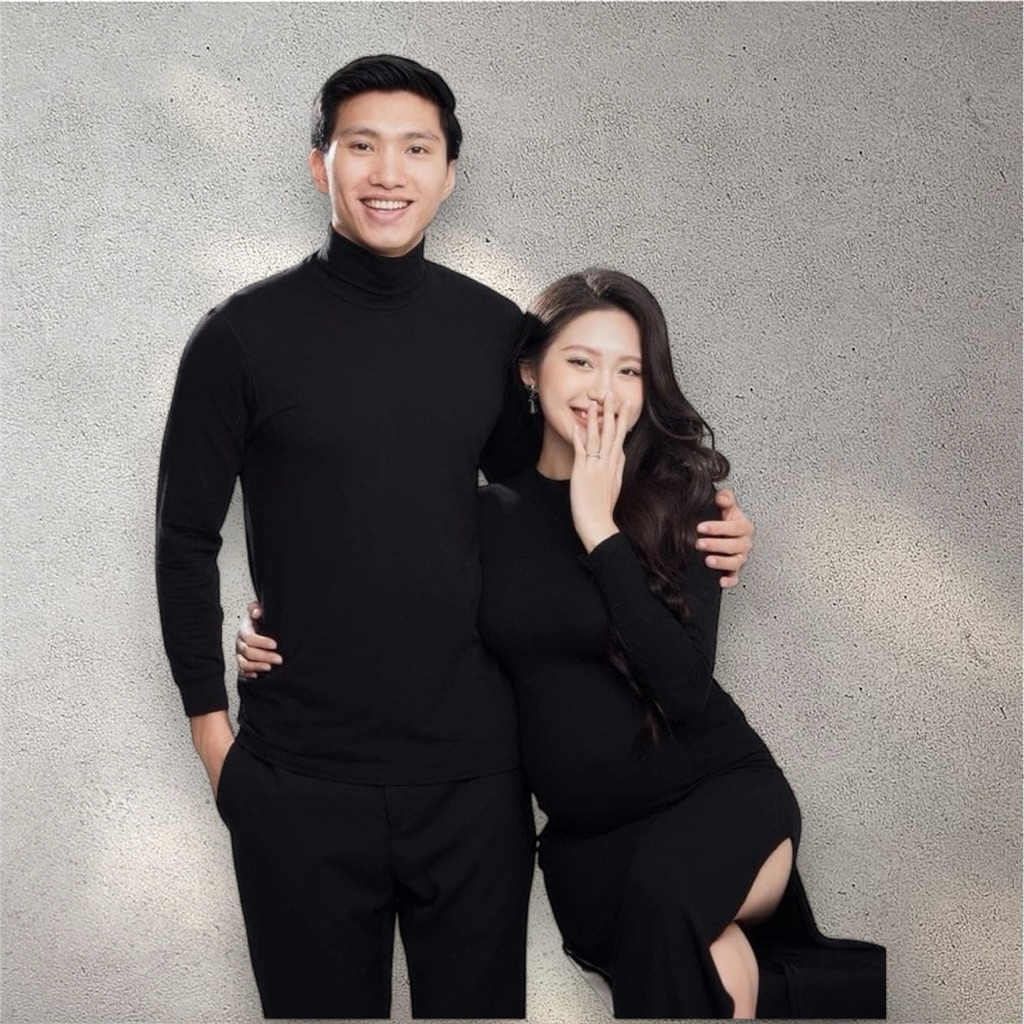 Slit Dress COUPLE Maternity - set baju pasangan foto shoot kehamilan