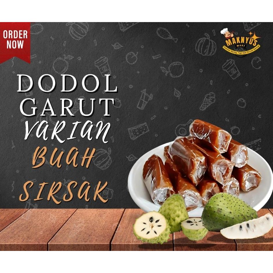 

Dodol Buah Dodol Sirsak Manis Asem Seger Cemilan Khas Garut 250gr - 1kg