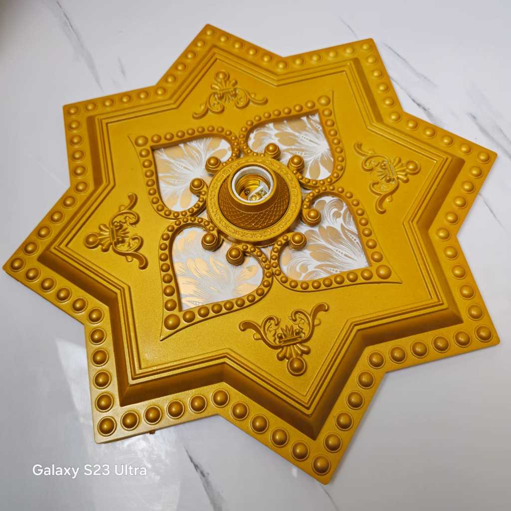 Fitting Hias Plafon Ornamen 45cm-Fitting Besar-Fitting Lampu Besar 45cm / Fitting Hias Plafon..