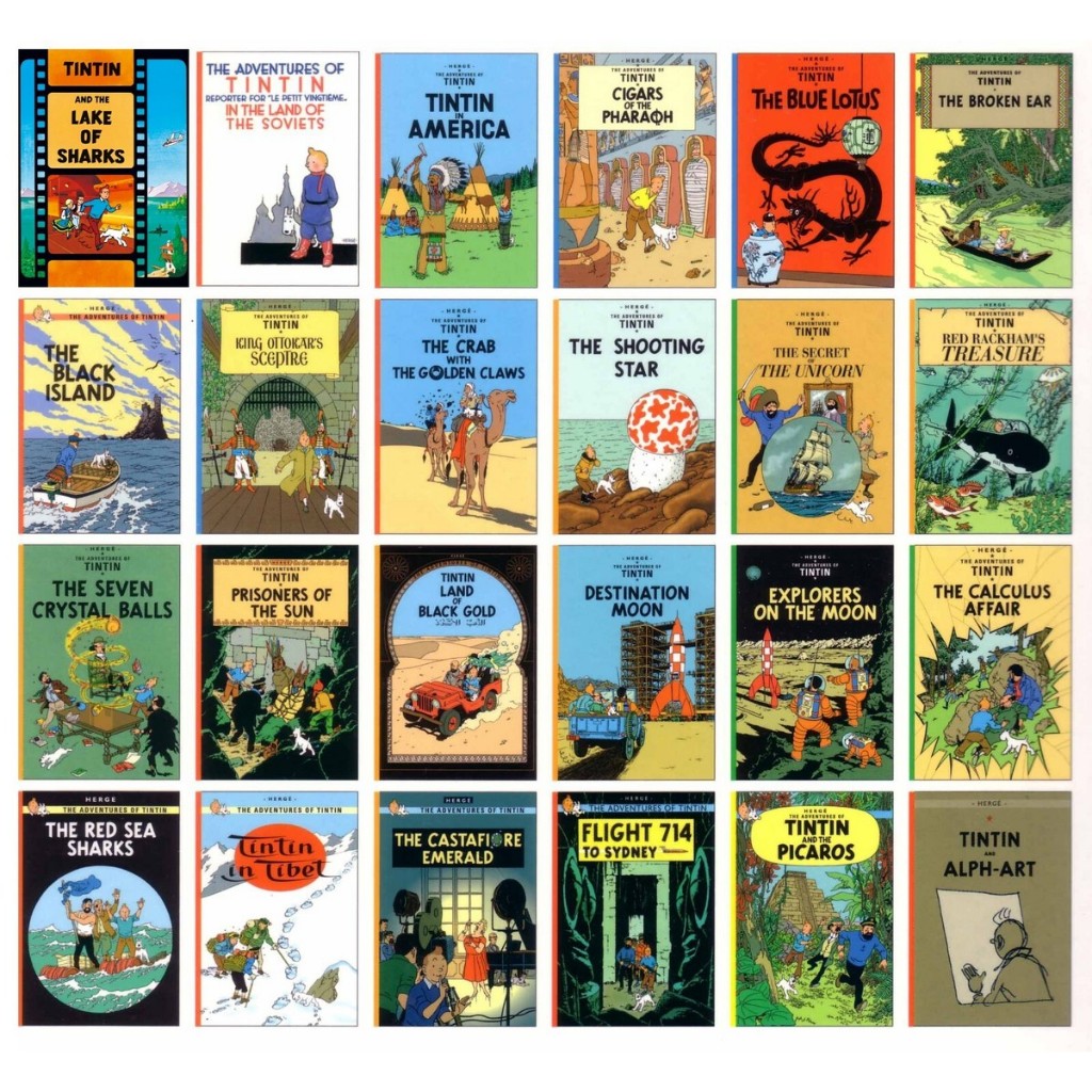 Buku Graphic Novel The Adventure of Tintin 24 Series Book | Bahasa Inggris (English Book)