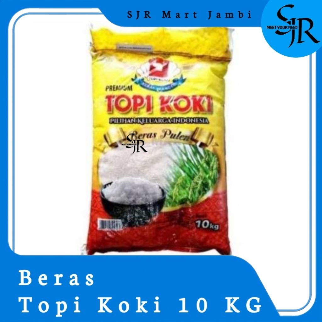 

[Beras] Topi Koki 10 KG Super PREMIUM | Beras Pulen