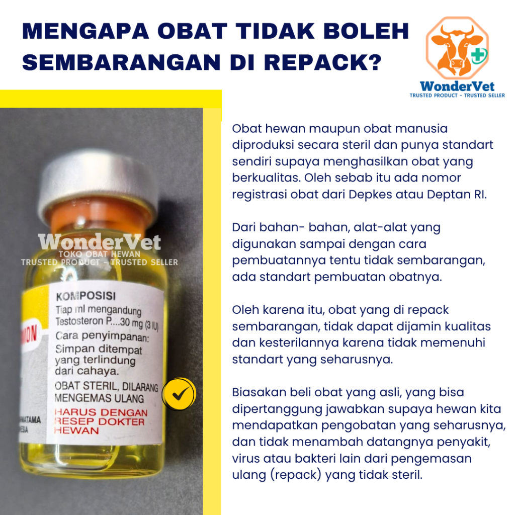 Seaningrum Testohormon - Injeksi Hormon Hewan Jantan
