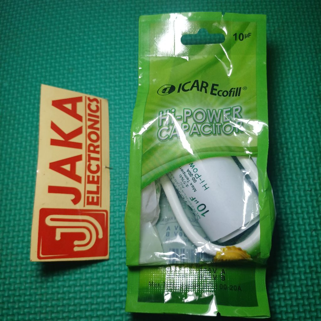 Kapasitor ICAR Ecofill Bulat 10uf