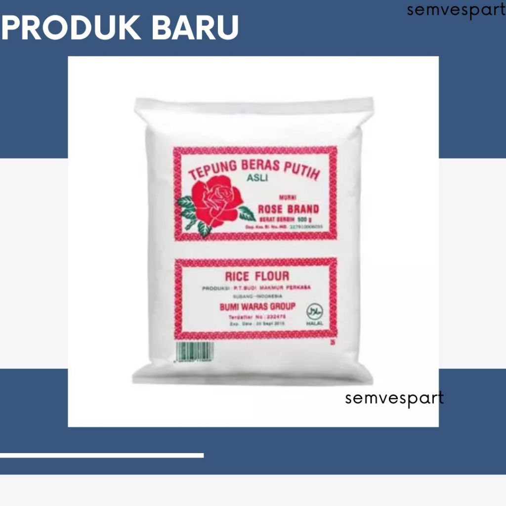 

Tepung Beras Putih Asli Rose Brand / Tepung Beras Rose Brand