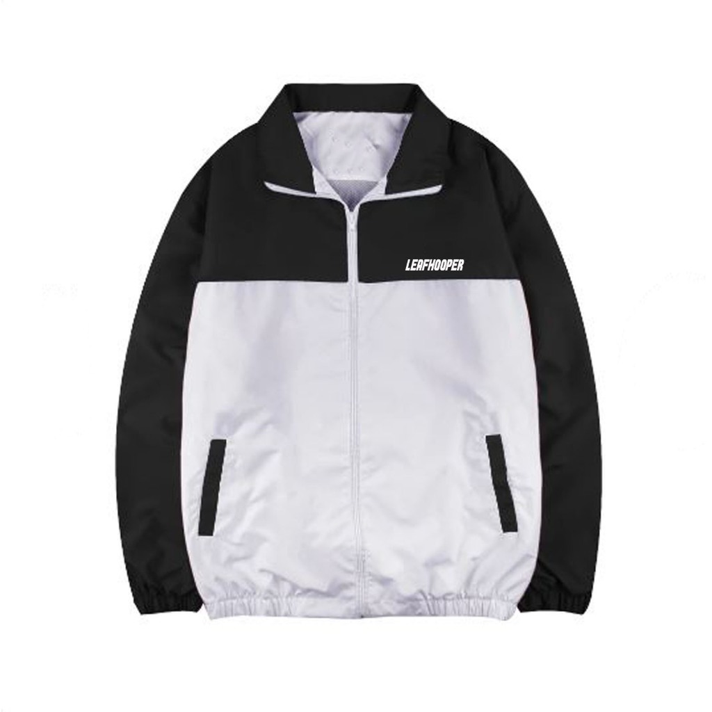 Leafhooper Jaket Pria dan wanita Jaket Tractop Hitam  Putih