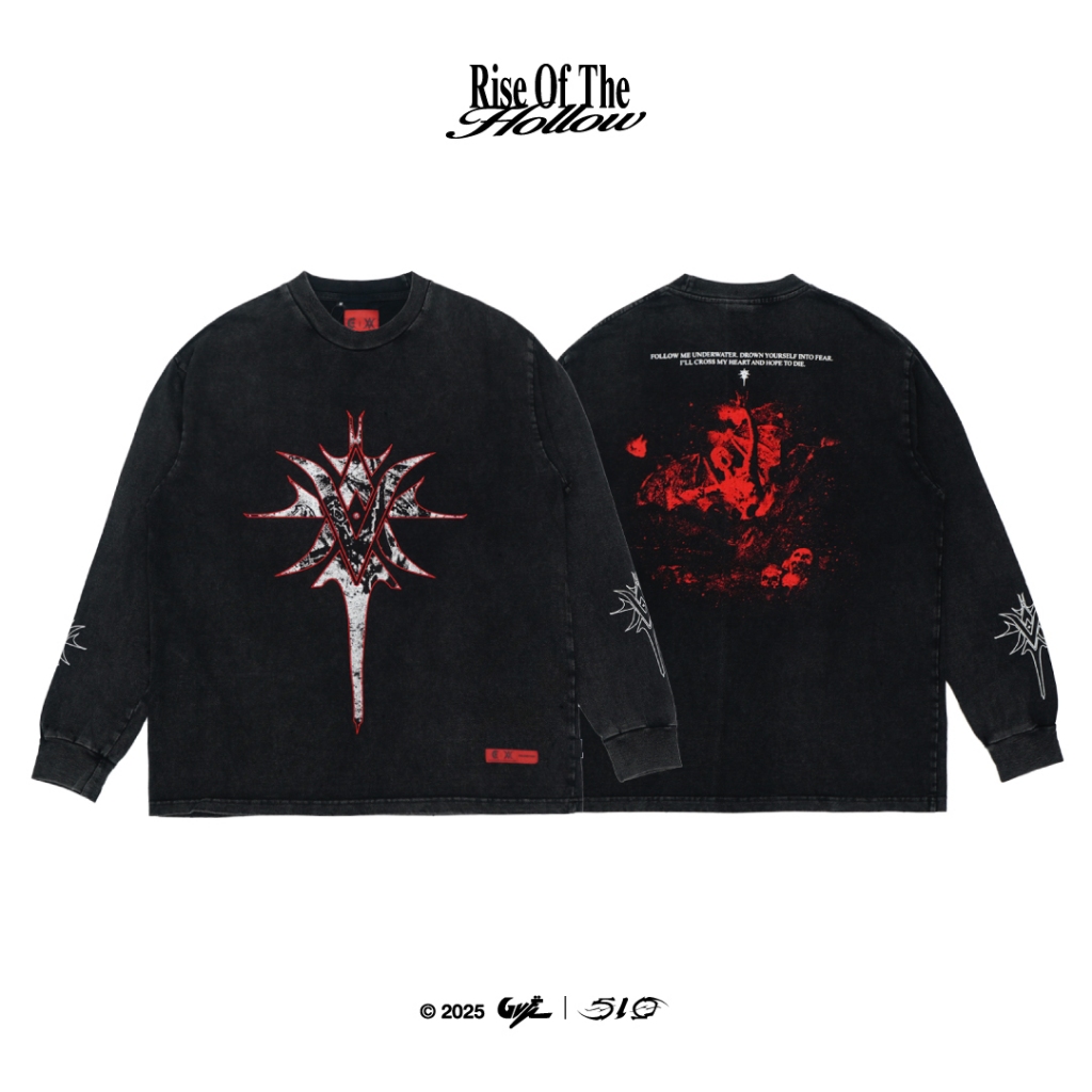 GVFI X 510 Longsleeve Worn Ritual Black Wash