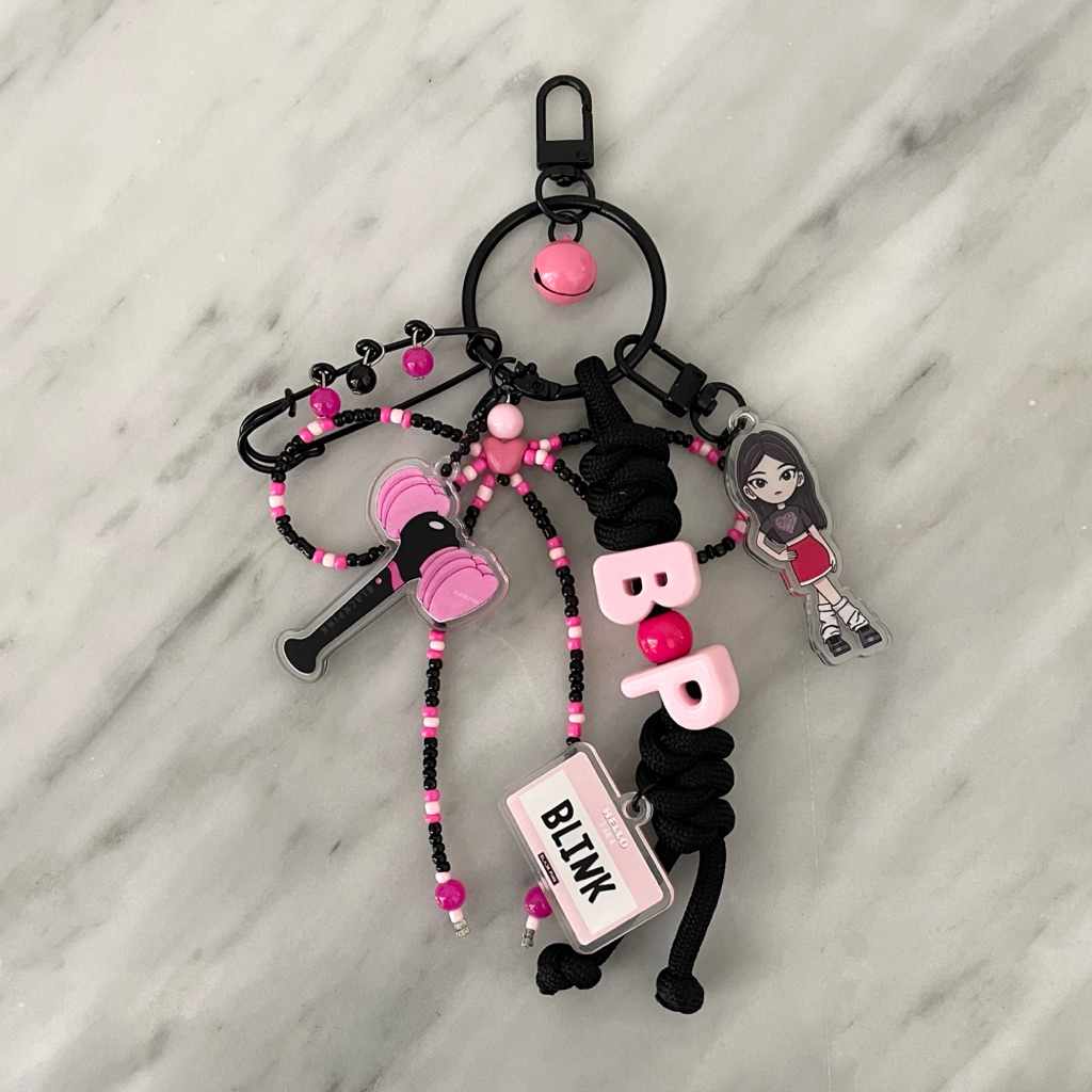 [READY] - Bag Charm BLACKPINK Jennie Lisa Rose Jisoo - Gantungan Kunci Blackpink merchandise deadlin